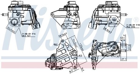 98348 ZAWÓR EGR VW 2,0FSI NISSENS підбір по vin на Brocar