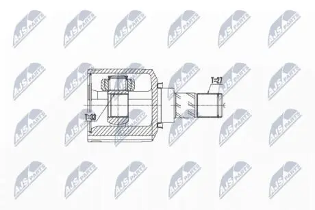 NPWMS052 Внутренний шрус mitsubishi asx 1.8 2.0 2wd,npwms052 NTY подбор по vin на Brocar