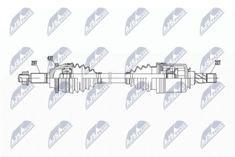 NPWSU050 Півосі NTY підбір по vin на Brocar