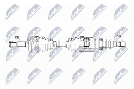 NPWRE187 Півосі NTY підбір по vin на Brocar
