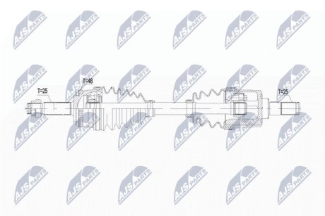 NPWKA384 Півосі NTY підбір по vin на Brocar