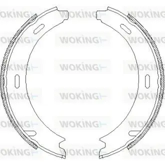 Z409301 Колодки тормозные барабанные задние Mercedes-benz A-class (w169) 1.5 04-12,Merce WOKING підбір по vin на Brocar