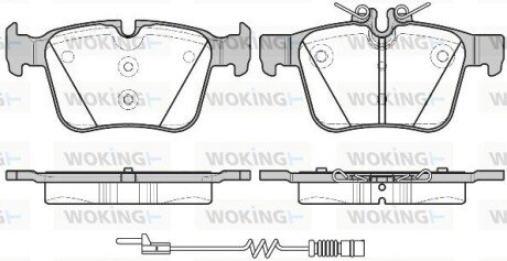 P1416320 Колодки гальмівні дискові задні Mercedes-benz C-class (s205) 1.6 14-,Mercedes- WOKING підбір по vin на Brocar