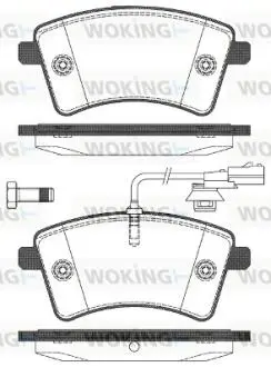 P1251301 Колодки тормозные дисковые передние Renault Kangoo be bop 1.5 09-,Renault Kangoo WOKING підбір по vin на Brocar