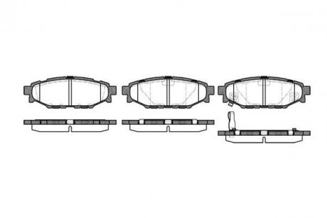 P1036301 Колодки тормозные дисковые задние Subaru Forester (sh) 2.0 08-,Subaru Forester (WOKING подбор по vin на Brocar