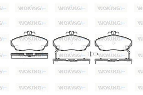 P237302 Колодки тормозные дисковые передние Honda Civic vii 1.3 00-06,Honda Civic vii 1. WOKING подбор по vin на Brocar