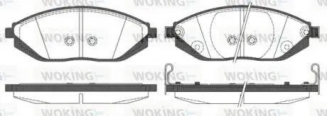 P1572302 Колодки тормозные дисковые передние Chevrolet Spark 1.0 09-,Chevrolet Spark 1.2 WOKING подбор по vin на Brocar
