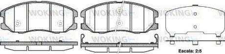 P1361312 Колодки гальмівні дискові передні Chevrolet Captiva 2.0 06-,Chevrolet Captiva WOKING підбір по vin на Brocar