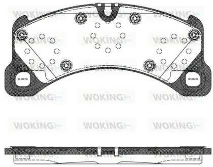 P1245350 Колодки гальмівні дискові передні Porsche Cayenne 3.0 10-,Porsche Cayenne 3.6 WOKING підбір по vin на Brocar