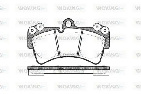 P895300 Колодки гальмівні дискові передні Audi Q7 3.0 06-15,Audi Q7 3.6 06-15,Audi Q7 WOKING підбір по vin на Brocar