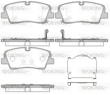 P1787300 Колодки тормозные дисковые задние Hyundai H350 2.5 15- (P17873.00) WOKING WOKING подбор по vin на Brocar