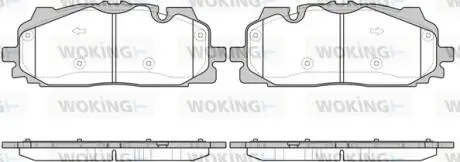 P1767300 Колодки гальмівні дискові передні Audi Q7 3.0 15- (P17673.00) WOKING WOKING підбір по vin на Brocar