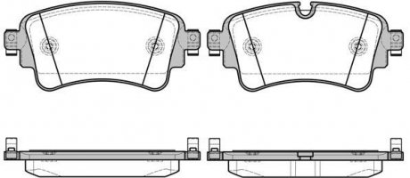 P1769308 Колодки тормозные дисковые задние Audi Q7 3.0 15- (P17693.08) WOKING WOKING подбор по vin на Brocar