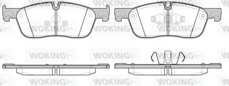 P1733300 Колодки гальмівні дискові передні (P17333.00) WOKING WOKING підбір по vin на Brocar