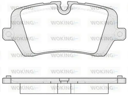 P1441300 Колодки гальмівні дискові задні (P14413.00) WOKING WOKING підбір по vin на Brocar