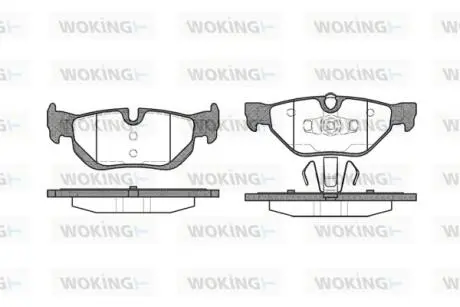 P1045300 Колодки гальмівні WOKING підбір по vin на Brocar