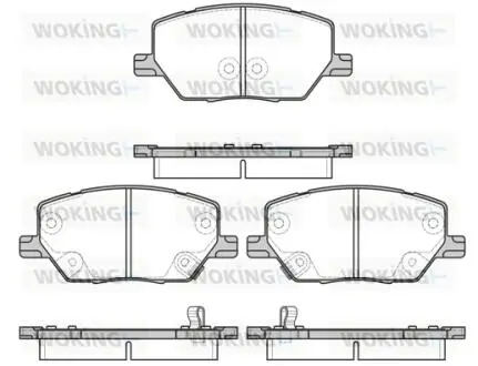 P1740302 Колодки тормозные дисковые передние Jeep Renegade 1.4 14-,Jeep Renegade 1.6 14- WOKING подбор по vin на Brocar