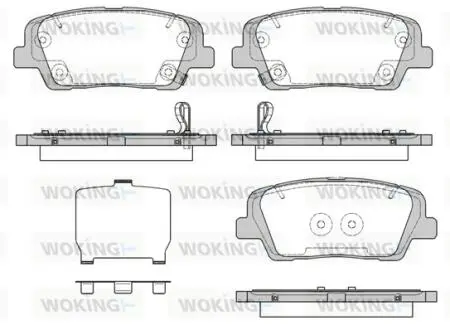 P1374309 Колодки гальмівні WOKING підбір по vin на Brocar