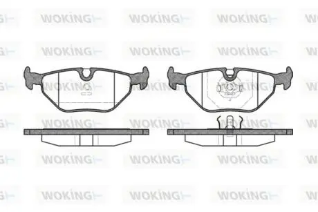 P365300 Колодки тормозные WOKING подбор по vin на Brocar