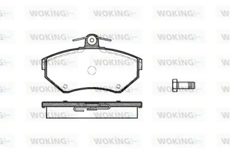 P731310 Гальмівні колодки перед. AUDI A4/SEAT CORDOBA/VW PASSAT 1.6-1.9DH 94-02 (TRW) WOKING подбор по vin на Brocar