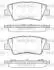 P1262352 Гальмівні колодки зад. Hyundai i30/i40 11-/Kia Cee\&#039;d 1.6-3.3 12- (akebono) WOKING підбір по vin на Brocar
