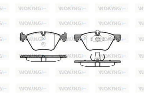 P1152300 Колодки тормозные диск. перед. (пр-во Remsa) BMW 3e90 5e60 5F10 X1e84 (P11523.00) WOKING WOKING подбор по vin на Brocar