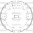 Колодки ручного гальма Lexus RX/IS/GS 93-08, Avensis/Previa/Rav4 90-06