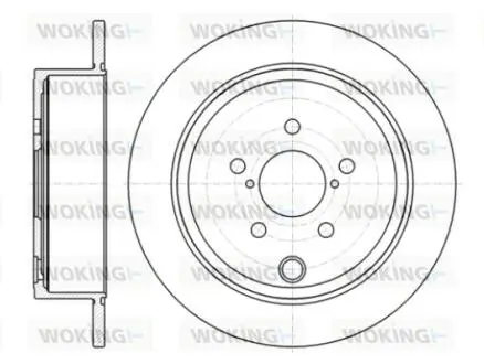 D6141500 Гальмівний диск задн. Legacy/Outback/Liberty/Impreza/Forester 07- WOKING підбір по vin на Brocar