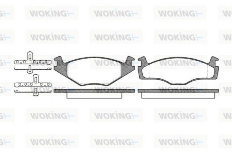 P071300 Колодки тормозные WOKING подбор по vin на Brocar