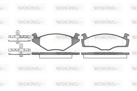 P071300 Колодки тормозные WOKING подбор по vin на Brocar