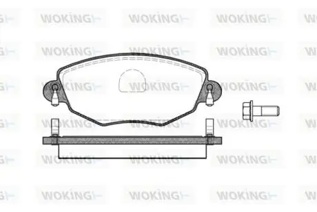 P676300 Колодки тормозные диск. перед. (пр-во Remsa) Ford Mondeo III (P6763.00) WOKING WOKING подбор по vin на Brocar