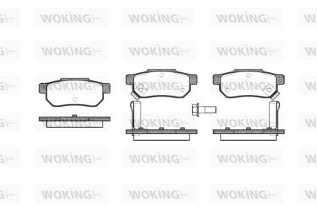 P333302 Колодки тормозные WOKING подбор по vin на Brocar