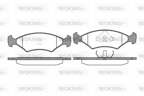 P019320 Колодки тормозные WOKING подбор по vin на Brocar
