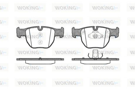 P879300 Гальмівні колодки перед. RANGE ROVER III 3.0-4.4.02-12 WOKING подбор по vin на Brocar