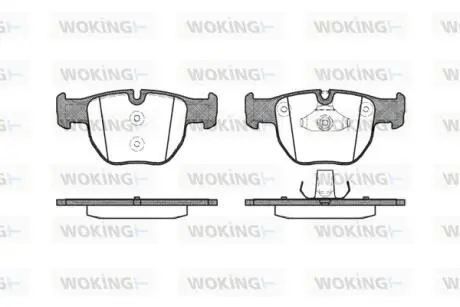 P879300 Гальмівні колодки перед. RANGE ROVER III 3.0-4.4.02-12 WOKING підбір по vin на Brocar