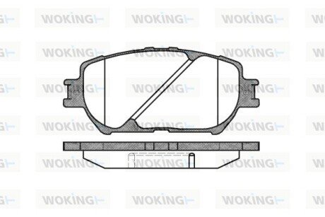 P984300 Колодки тормозные диск. перед. (пр-во Remsa) Toyota Camry 2.0 01-06,Toyota Camry 2.4 01-06 (P9843.00) WOKING WOKING подбор по vin на Brocar