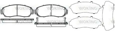 P1071312 Гальмівні колодки перед. Civic/Crosstour/CR-V (05-21) WOKING підбір по vin на Brocar