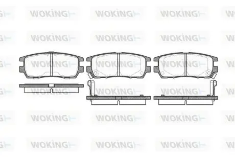 P505302 Колодки тормозные WOKING подбор по vin на Brocar