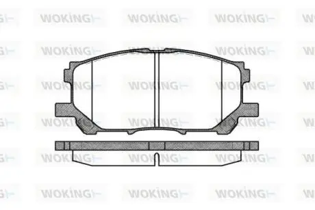 P1139300 Колодки тормозные WOKING подбор по vin на Brocar