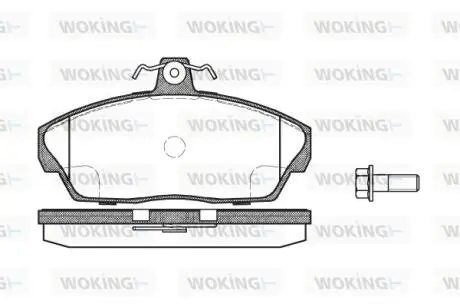 P237310 Гальмівні колодки перед. 1.8-2.5 LAND ROVER 98-06 WOKING підбір по vin на Brocar