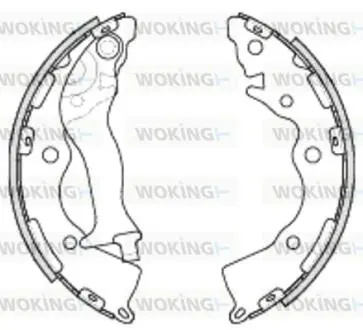 Z423400 Колодки тормозные бараб. задн. (пр-во Remsa) Hyundai Accent III Rio III 06&gt; (Z4234.00) WOKING WOKING підбір по vin на Brocar