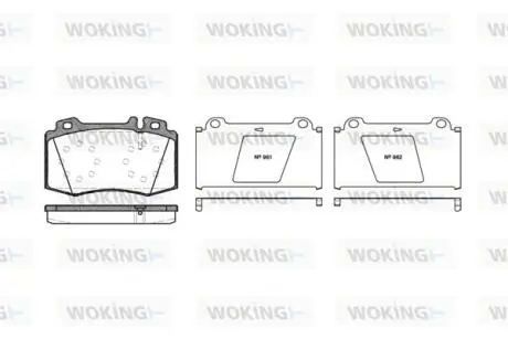 P669300 Гальмівні колодки перед MB C32 AMG/E320-500 01> WOKING підбір по vin на Brocar