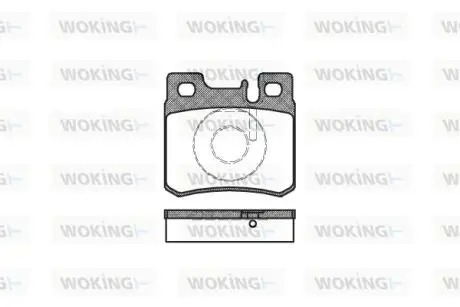 P382320 Колодки тормозные WOKING подбор по vin на Brocar