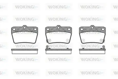 P939302 Колодки тормозные WOKING подбор по vin на Brocar