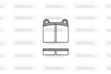 P106300 Гальмівні колодки W123/W126/W107 (58-05) WOKING підбір по vin на Brocar