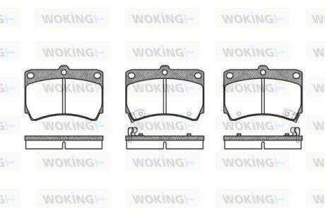 P312312 Колодки тормозные WOKING подбор по vin на Brocar