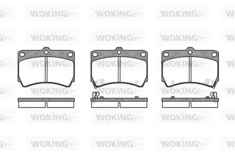 P312312 Колодки тормозные WOKING подбор по vin на Brocar