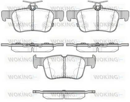 P1451312 Колодки тормозные WOKING подбор по vin на Brocar