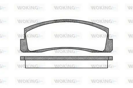 P003300 Колодки тормозные WOKING підбір по vin на Brocar