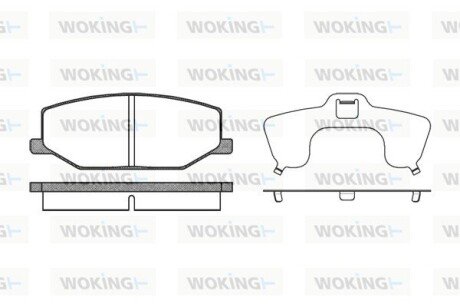 P090310 Колодки тормозные WOKING подбор по vin на Brocar